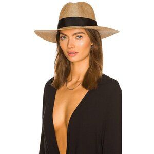 Nikki Beach Terra Hat in Almond & Black One Size New Womens Beach Garden Sun